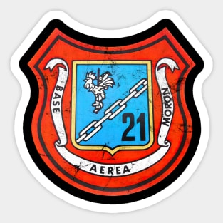 Spanish Air Army - Retro Faded Style Design Sticker